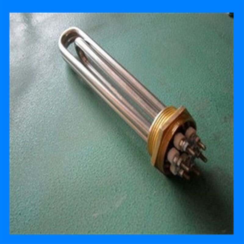 铜螺纹47X258X2锅炉水箱电加热管220-380V/3-4.5-6-9KW发热管