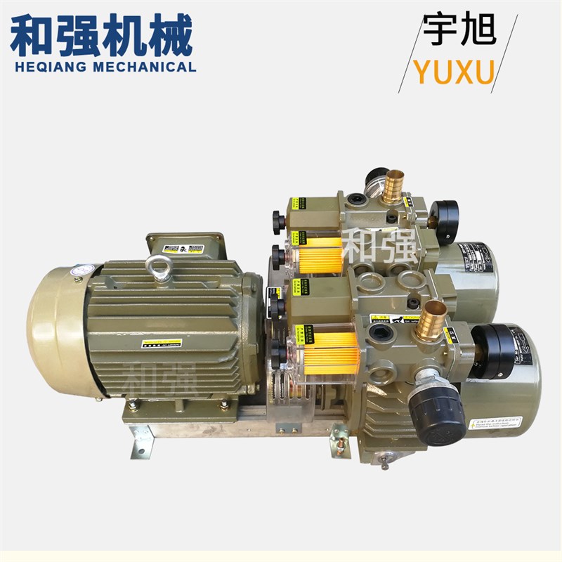 YUXU宇旭真空泵 WQB50-P-V/VB 两吸一吹 印刷机双头真空泵 无油泵