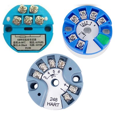 SBWZ-2480 pt100温度变送器模块 4-20mA 二线制 dc24v -50-450