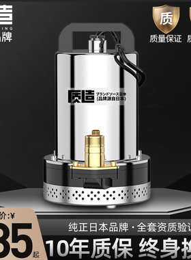 质造直流潜水泵小型家用电动车电瓶抽水机24V48V60V农用灌溉水泵