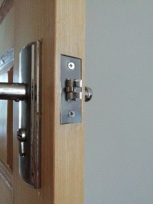 防撬单锁舌插芯锁体锁芯房门锁具三叉单舌头配件35/40/50/60/70mm