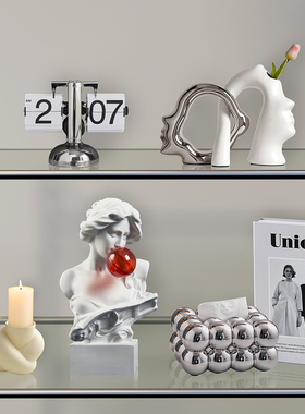 现代简约酒柜电视柜n摆件轻奢高档家居客厅玄关博古架办公室装饰