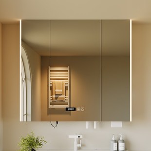 到顶加高浴室镜柜单独智能带灯A除雾美妆镜子卫生间洗漱台梳妆镜