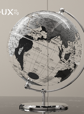 地球仪摆件客厅玄关书房办公室桌面F现代简约轻奢酒柜家居装饰品