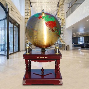 纯铜地球仪摆件办公室公司校庆客厅落地乔迁装饰R开业庆典工艺礼