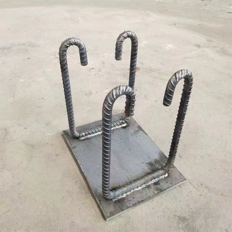 预埋件加工镀锌定做幕墙护栏z埋板四爪焊凳镀锌铁预埋铁板无孔