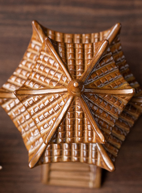 陶瓷假山亭子园艺花盆造景鱼缸装饰品微景观枯山水沙盘工艺品摆设