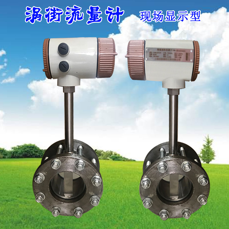 涡街流量计液体蒸汽气体压缩空气沼气污水油温压补偿流量计LUGB