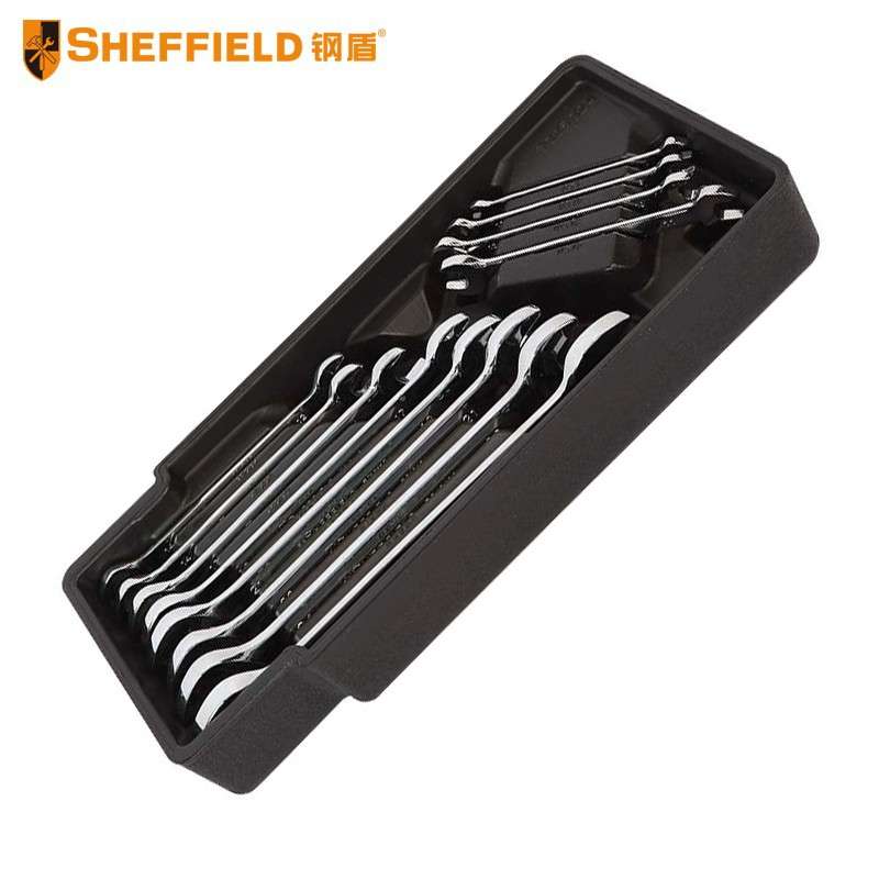 钢盾(SHEFFIELD)S025024 12件套双开口扳手组合套装