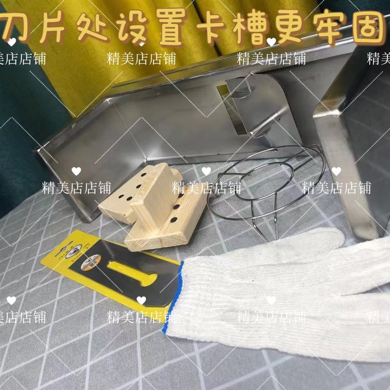 手工制作刨冰机芋泥冰摆摊神器不锈钢手工刨冰器木制手工刨冰工具