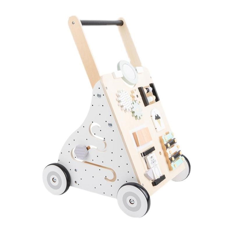 学步车6到18个月宝宝学走路手推车助步儿童忙碌板多功能13岁木