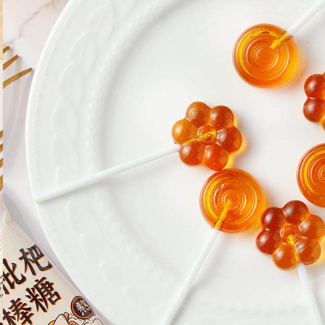 【三只松鼠】梨膏棒棒糖/梨膏枇杷棒棒糖清甜健康糖果休闲dy