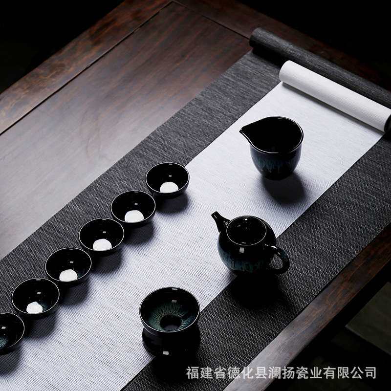 茶具配件日式茶席套装麻布桌旗中式桌垫茶艺茶布艺茶垫禅意茶盘垫