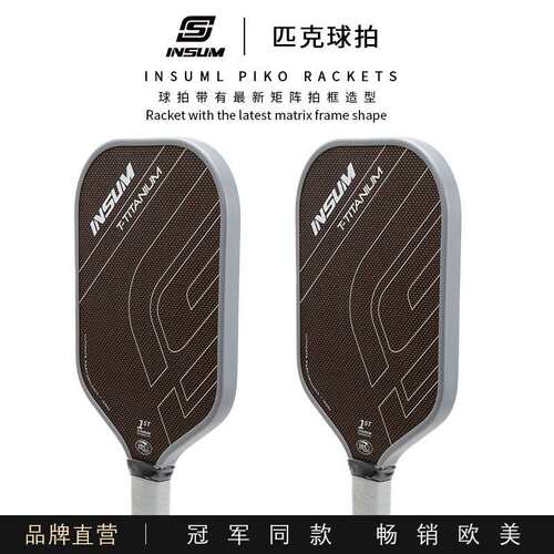 AMASPORT阿迈世皮克拍 碳纤维pickleball专业比赛球拍T1000 钛金