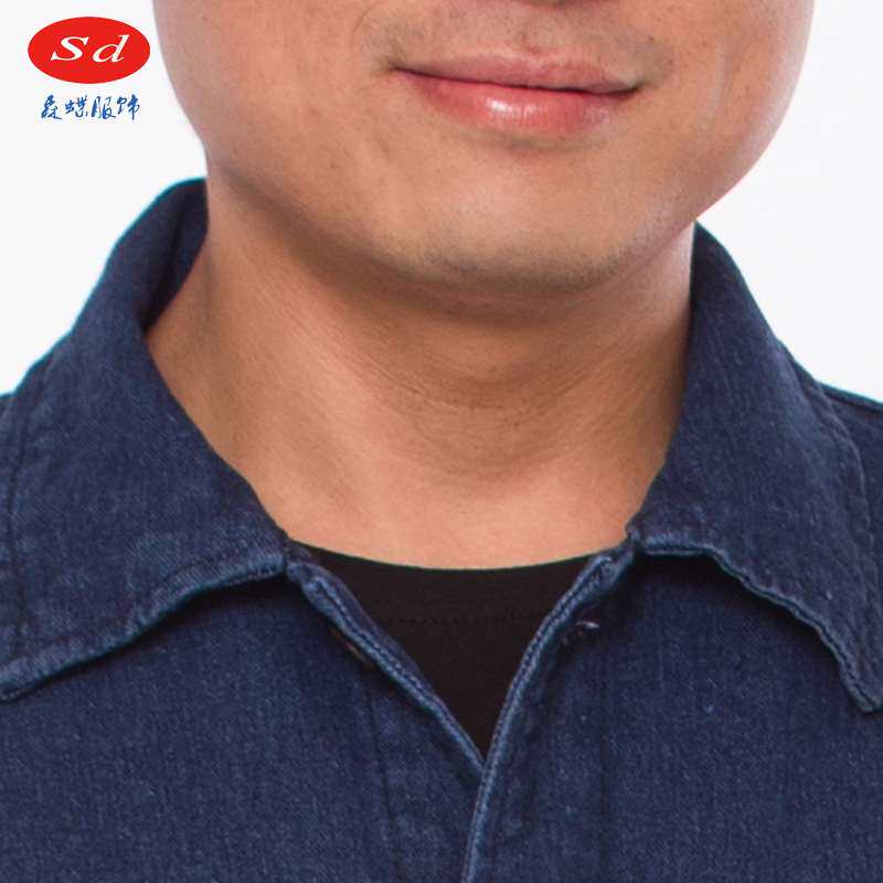 煤矿用反光纯棉牛仔工作服厂家直销定 做煤矿工作服