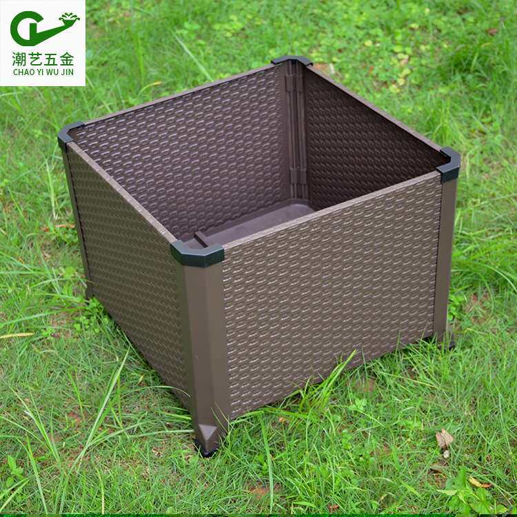 绿化工程家庭园艺阳台长方形室外种植种菜箱家庭花盆花槽LG1906