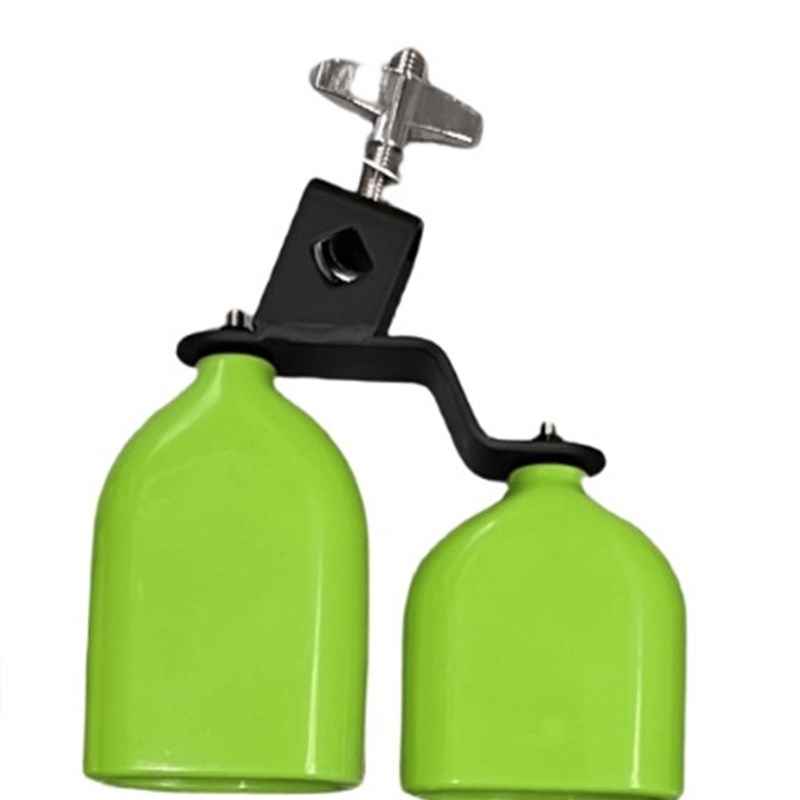 架子鼓小打牛铃 木鱼梆子塑料牛铃 单色双头中音高低音音效牛铃