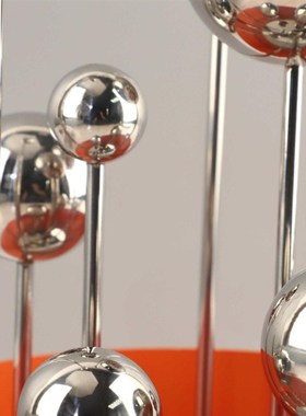 现代简约抽象几何金属圆球桌面摆件客厅卧室玄关酒店软装家居饰品