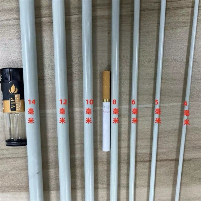500根农用小拱棚支架拱竿蔬菜保温棚杆遮阳防R虫网架玻璃钢弹力棒