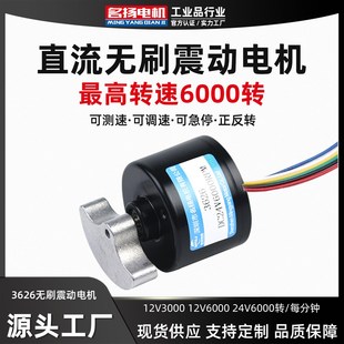 无刷直流3626震动电机行星齿轮12v24v大扭矩可调速可正反转小马达