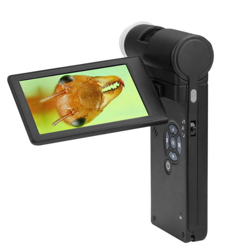 4英寸液晶数码放大1200倍 手持便携式带屏可录拍照电子偏光显微镜