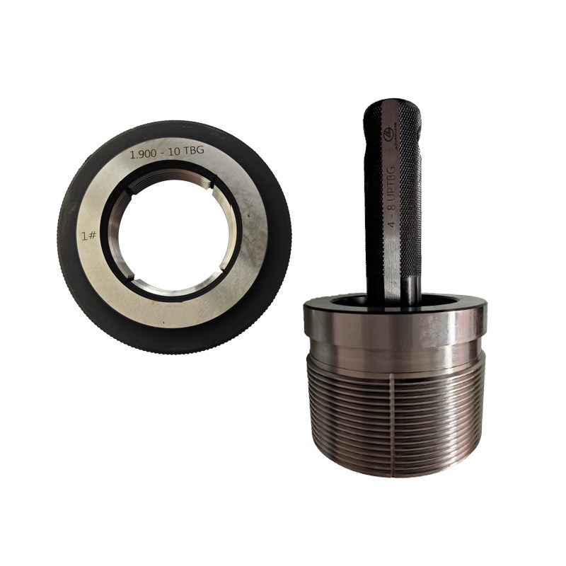 2 3/8-10TBG塞规,2 7/8-10TBG螺纹环规,不加厚石油油管螺纹量规