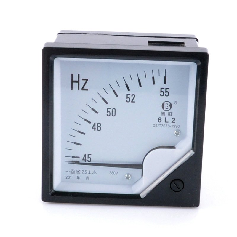 6L2频率表45-55HZ表100A150A300A电流表三相单相220V380v电压表
