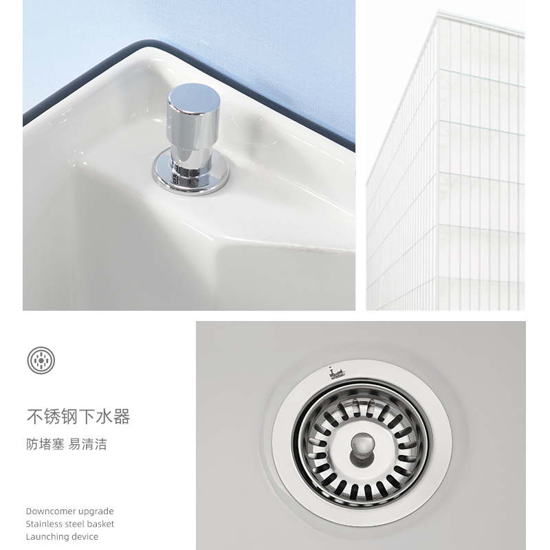 xoro拖把池家用小尺寸拖布池阳台卫生间墩布池洗拖把池地盆槽