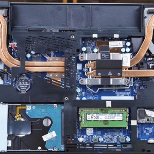 神舟战神zx6笔记本散热器改造K670E散热铜管cpu散热管显卡散热DIY