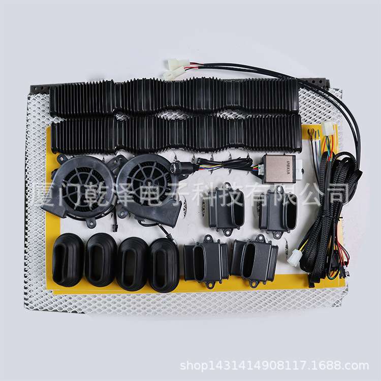 汽车座椅通风加热改装航空座椅管道风机通风加热小圆3档旋钮开关