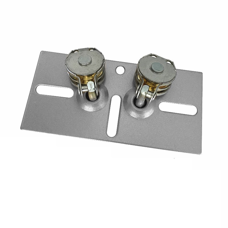 新款免打孔万向轮双杆万向滑轮手摇升降晾衣架配件维修定位转角器