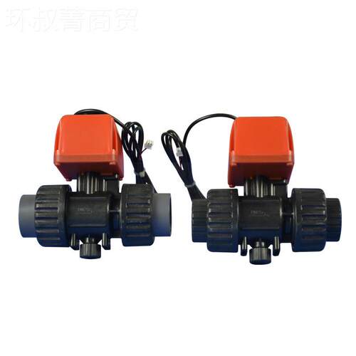 电动塑球阀PV料C0电磁球阀DC2OSX4V位置反馈开关门22V1寸DN2阀5厂