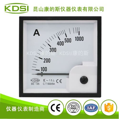 KDSI厂家供应BE-96 AC500/5A交流电流表 CE认证电流表