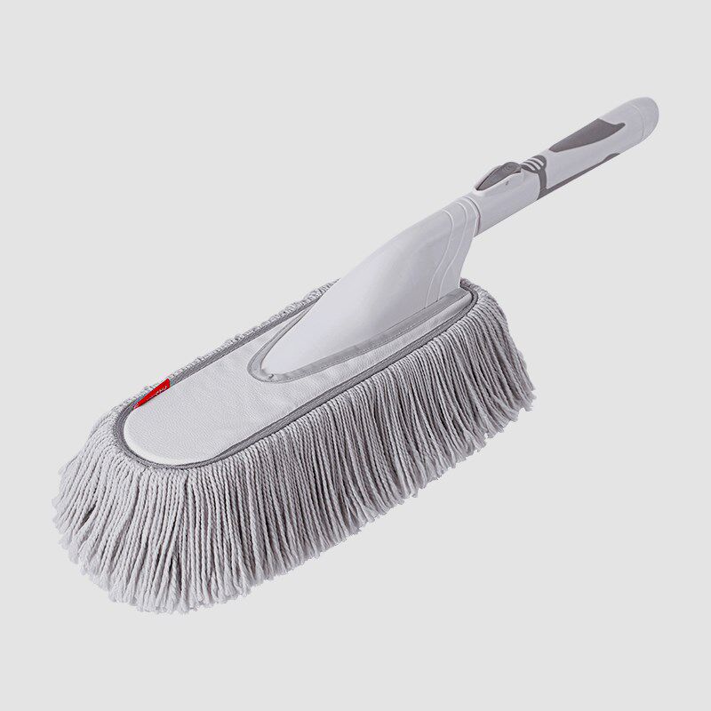 新款汽车除尘掸子拖把带蜡擦车神器可伸缩清洁工具方