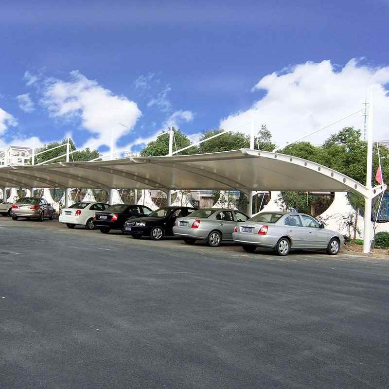 【折扣店】膜结构汽车棚停车棚7字型汽车棚自行车停车棚张拉膜自