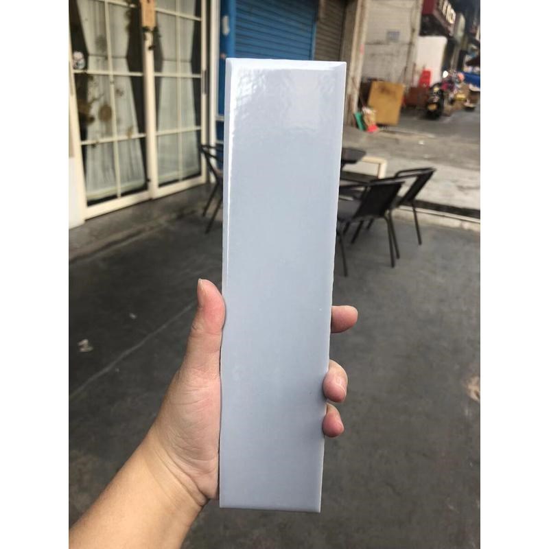 71tx白色绿色砖老款平面修补维修小白砖洗手间条砖6x24瓷砖墙砖掉