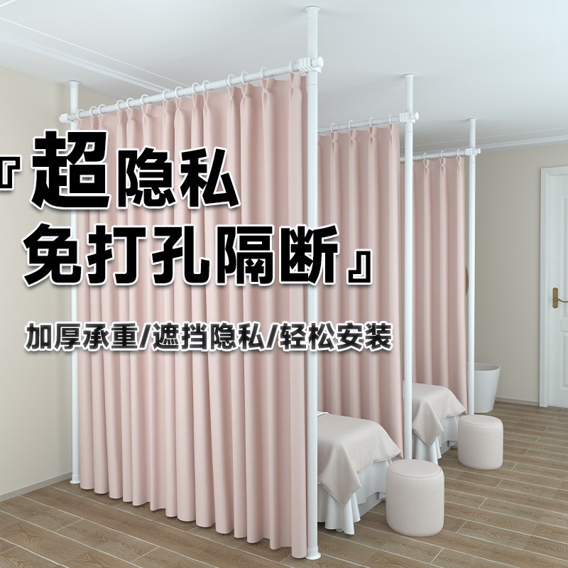 顶天立地屏c风客厅隔断做房间板墙简易自装遮挡卧室折叠移动分隔