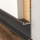 持雍收边条木板阳角线瓷砖灰色不锈钢条装 饰条包边封边收口铝合金