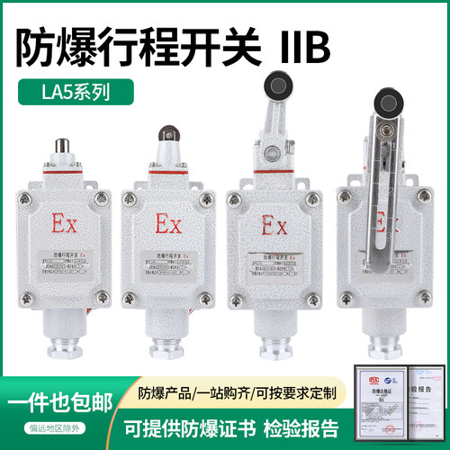 防爆行程开关限位B型DLXK LX5-15B/5d脚踏双踏柱塞lx5-D滚轮Z EX