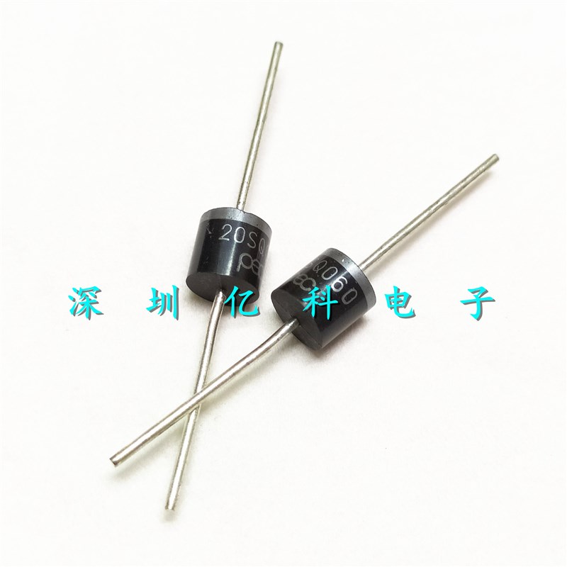 太阳能肖特基二极管 20SQ060 大电流20A/60V 大功率 直插R-6/P600