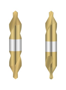 德国工艺M35含钴镀钛中心钻A2 A3 A4 A5 6M2品质度钛高速钢中心钻