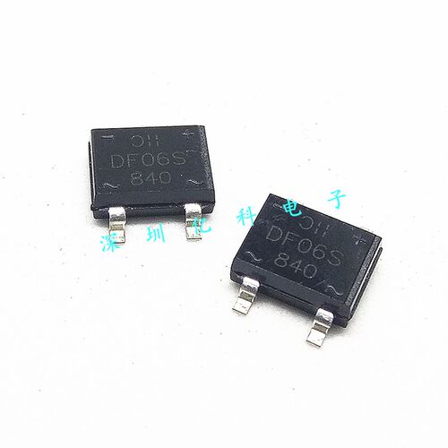 全新 DF06S 贴片整流桥/桥堆 1A/600V 单相SOP-4脚 电源整流器