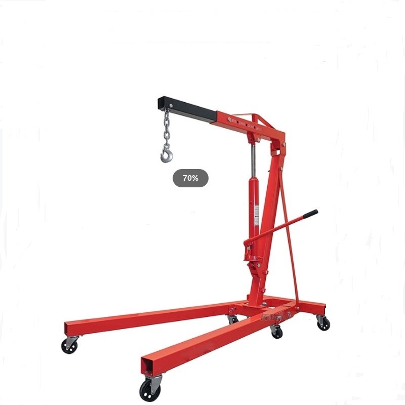 2吨吊机/2吨发动机吊架/起重架【加厚钢材,8吨品牌油压千斤顶】