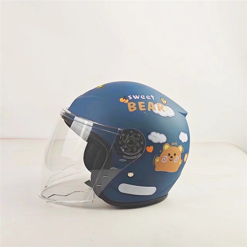 新国标3C认证儿童头盔宝宝42-48女孩男K孩电动摩托车 秋冬款安全