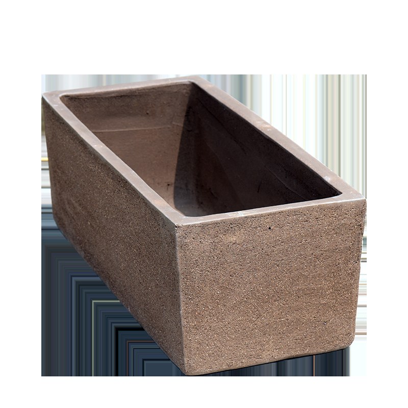 特大号长方形马槽花盆粗陶荷花睡莲池陶瓷罐大口径水培盆景盆