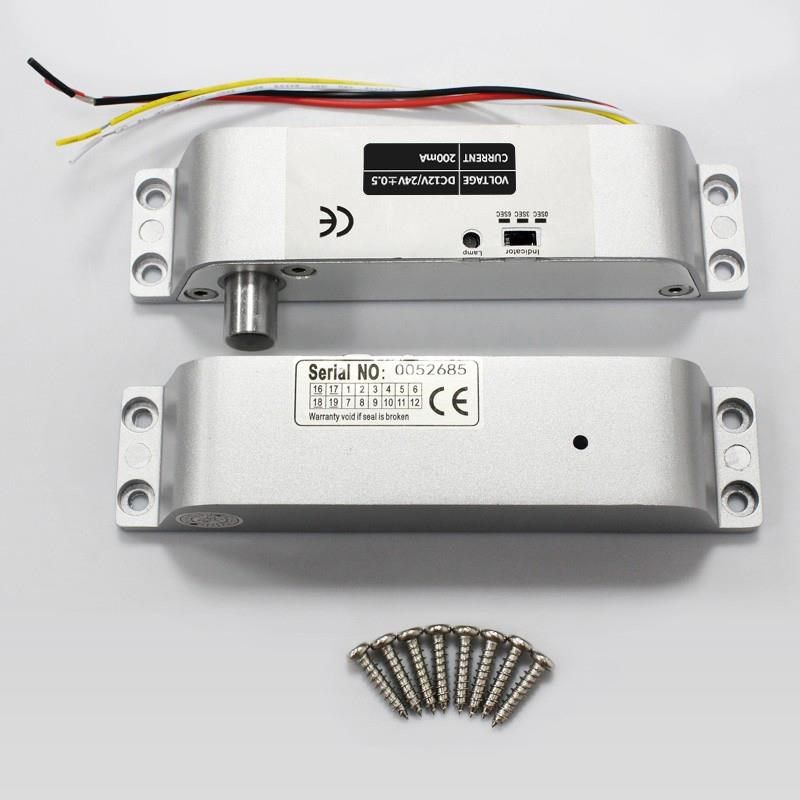 明装电插锁 小区防火门铁门木门门禁电插锁办公室门禁系统电控锁