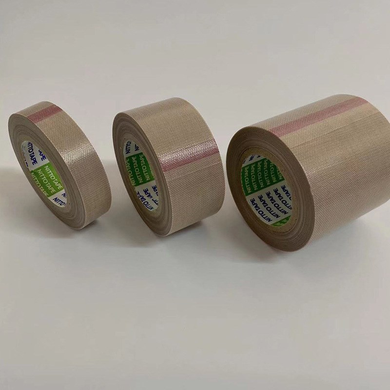 日东973ul铁氟龙胶带 高周波机用茶色高温胶带封口机特氟龙脱模布