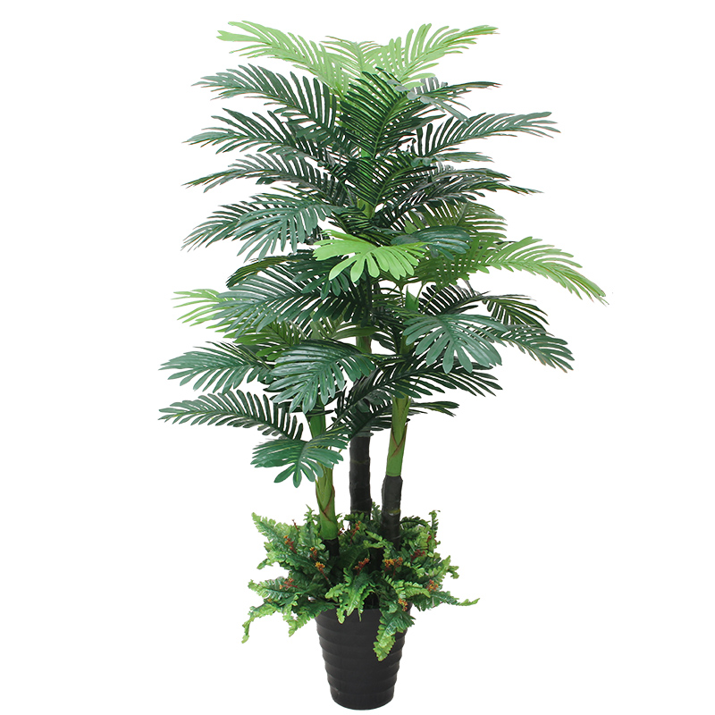 仿真散尾葵植物客厅大型盆栽摆件装饰假绿植防真盆景假花落地葵树