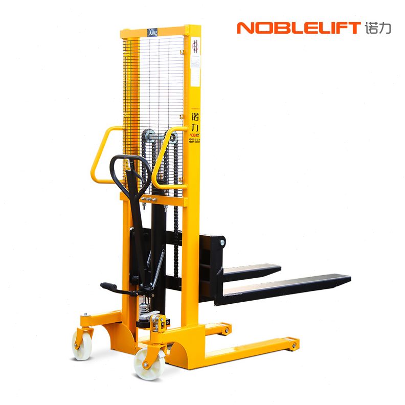 甄选诺力（NOBLELIFT）手动叉车1吨手动液压堆车托盘升降装卸堆车