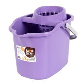 甄选拖把桶家用加厚加大号洗墩布挤水拖地水桶带轮带沥水篮手压地